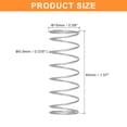 thumbnail image 2 of Unique Bargains 5Pcs Wire Diameter 0.035", OD 0.59", Free Length 1.57" 304 Stainless Steel Coil Mechanical Compressed Spring, 2 of 7