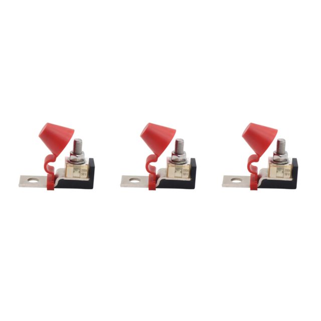 Transemion Marine Terminal Fuse Block for Boat Compact and Waterproof 200A 6.2 x 2 x 4.5cm 3Set