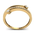 thumbnail image 3 of Genuine 1ct Round Cut Diamond Prong Women's Fancy Bridal Stackable Band Ring Anniversary Wedding Solid 14K Gold FG VS, 3 of 3