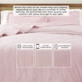 thumbnail image 6 of Solid Quilt Set - Lightweight, Soft, All-Season - 3-Piece Dot Stitch Ruffled Bedding Set (Full / Queen, Pink), 6 of 6