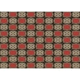 thumbnail image 1 of Ahgly Company Machine Washable Indoor Rectangle Transitional Bullet Shell Brown Area Rugs, 2' x 3', 1 of 7