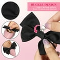 thumbnail image 3 of GOOHOCHY 1 Pair Black Detachable Shoe Buckle with Bow for Flats and Street Photos, 3 of 8