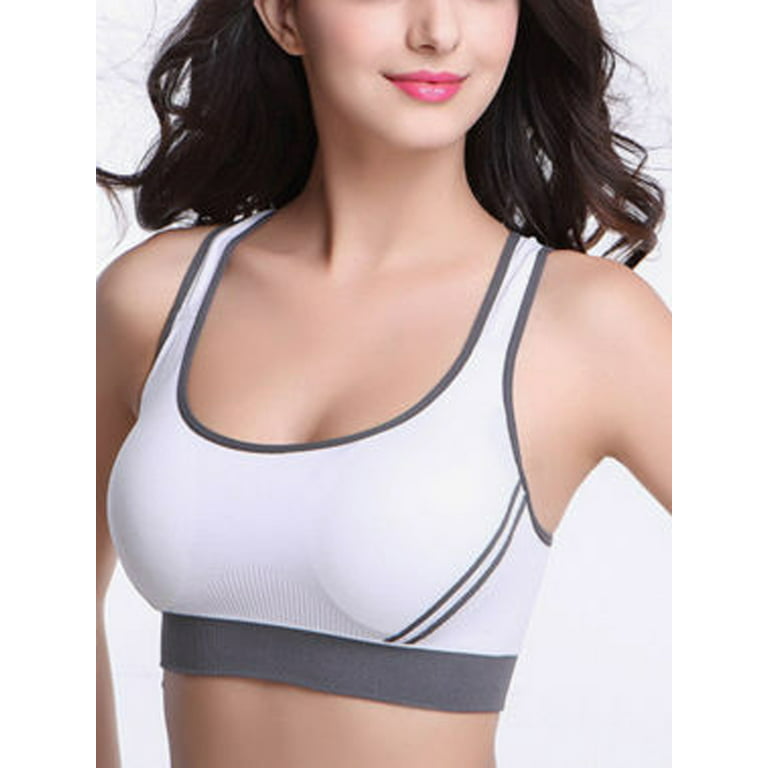 Gray front twisted sports bra, Women's Fashion, Activewear on