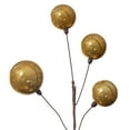 thumbnail image 2 of Vickerman 10' Gold Pearl Branch Ball Wire Garland., 2 of 4