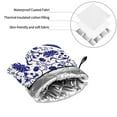 thumbnail image 6 of Salouo Blue And White Porcelain Pattern for Oven Mitts and Potholders BBQ Gloves-Oven Mitts and Pot Holders Non-Slip Cooking Gloves for Cooking Baking Grilling (4-Piece Set), 6 of 6