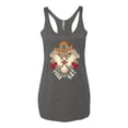 thumbnail image 2 of Wild Bobby Home Is Where You Hang Your Hat Country Eagle Pop Culture Women Tri-Blend Racerback Tank Top, Premium Heather, X-Large, 2 of 6