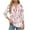 Hot Pink Plus Size Blouse for Women_x, variant on CYMMPU Loose Fit T-Shirts 3/4 Sleeve Blouses for Women Dressy Casual Flower Pattern Spring Tops Summer Fashion Shirts V Neck Business Elegant Work Topss Hot Pink XL