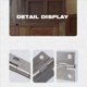 thumbnail image 5 of 10 piezas 1,5" hardware de bisagra puerta gabinete armario rectangular y plegable, 5 of 5