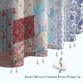thumbnail image 6 of Pioneer Flower Floral Print Pattern Shower Curtain 72"x84" ,Bathroom Decorative Shower Curtains Set with 12 Hooks,Modern Waterproof Washable Shower Curtain, 6 of 6