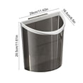 thumbnail image 5 of VBODN Bathroom Trash Can, Garbage Can Container Bins, Commercial Products Wastebasket or Trash Can, Fits Any Kitchen, Bathroom, Office, Living Room, Compact Spaces or Home, 5 of 9