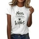 thumbnail image 1 of Blusas de Manga Corta para las Mujeres Divertida Impresión Cuello Redondo Camiseta Vintage, Blusas de Primavera para las Mujeres, 1 of 4