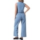 thumbnail image 3 of Conjunto de 2 piezas de chaleco de mezclilla y jeans de mujer INSPIRE CHIC XL azul claro, 3 of 5
