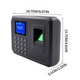 thumbnail image 4 of HaoXun Biometric Fingerprint Attendance Device without Storage Card | 2.4” LCD, Customizable Breaks & Overtime Management | Accurate Payroll Integration | User-Friendly Employee Time Clock Recorder, 4 of 9