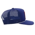 thumbnail image 5 of Pabst Blue Ribbon Embroidered Logo Snapback Hybrid Bill Trucker Hat, 5 of 5