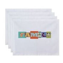 Simply Daisy 18" x 14" Family Fun Word Print Placemat