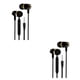 thumbnail image 2 of Matsuzay Tablet Laptop Auricular con cable Portátil Jogging Camping Viajar en la oreja Auriculares Escuchar música 3.5mm Ejercicio Auriculares Oro negro 2piezas, 2 of 6