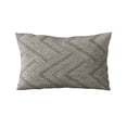 thumbnail image 5 of Plutus Brands Blue Plutus Triangle Chevron Luxury Throw Pillow 20 in x 30in, Double Sided 20" x 30" Queen, 5 of 9