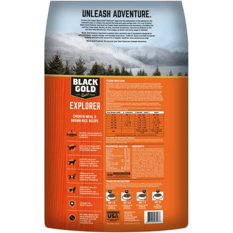 Black Gold Explorer Dry Dog Food for Adult Dogs Walmart