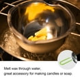 thumbnail image 4 of Unique Bargains Marmite Double de 600 ml en Acier Inoxydable 304 avec Poignée Verte Résistante à la Chaleur, 4 of 5