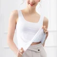 thumbnail image 4 of Camisola sin mangas de verano 2024 para mujer, blusas de seda helada para mujer, ropa interior de estilo coreano, chaleco holgado informal para mujer, camisetas sin mangas de color sólido, 4 of 5