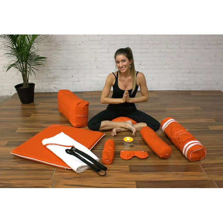 Peach Blossom Yoga 11001 7 Piece Deluxe Yoga Set - Yellow