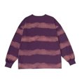thumbnail image 3 of Blusas y camisas de cuello redondo y manga larga para hombre Sudadera con capucha y rayas anudadas Blusa holgada de cuello redondo para hombre Blusa de poliéster para hombre, 3 of 7