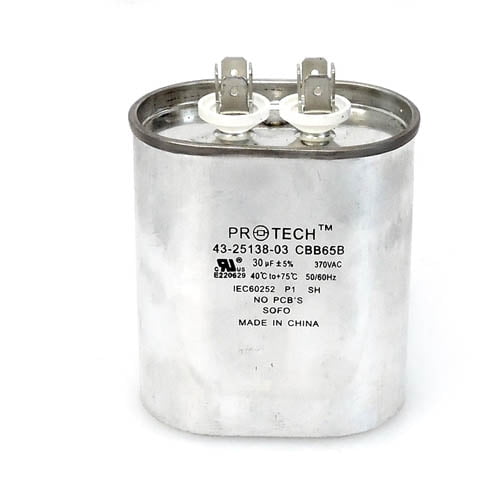 43-25138-03 - OEM Rheem Oval Capacitor 30 uf 370 Volt