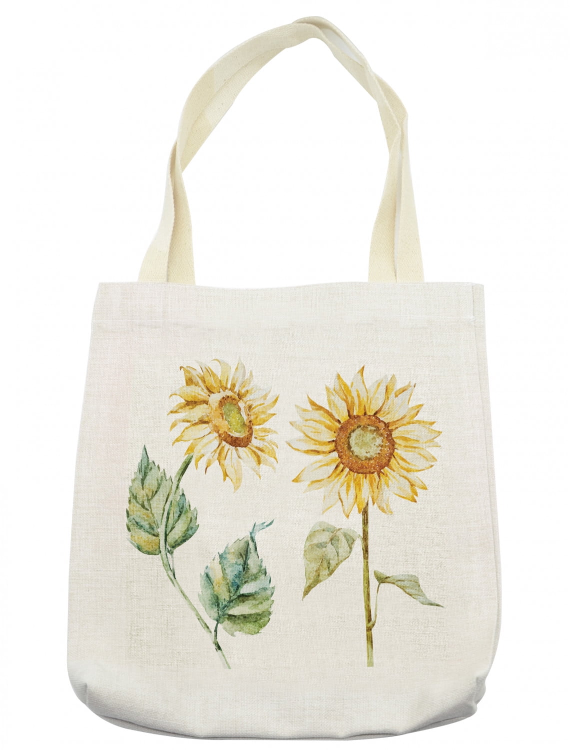 Canvas Shopping Tote Bag Flowers Crown Vintage Look I Inspiration & Motivation Love Beach for Women