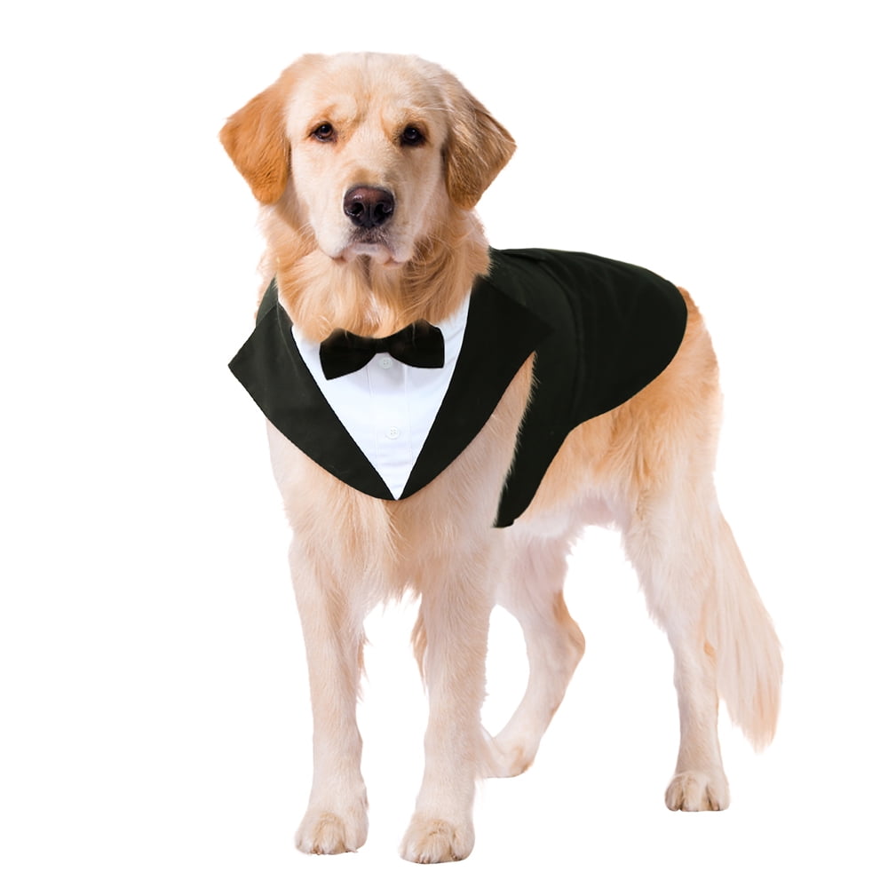 Best Dog Bandana Bow Tie Collar Tuxedo Wedding Clothes Costume Outfit Pet 