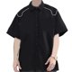 thumbnail image 3 of Camisa holgada para hombre, camisa ligera de manga corta transpirable con estampado moderno y moderno para fiesta, 3 of 8