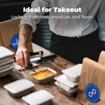 thumbnail image 4 of Fit Meal Prep 100 Pack 1 lb Small Aluminum Foil Pans with Lids, Disposable Take Out Food Containers with lids for Freshness and Spill Proof, Disposable Cookware for Catering, Restaurants, 4 of 7