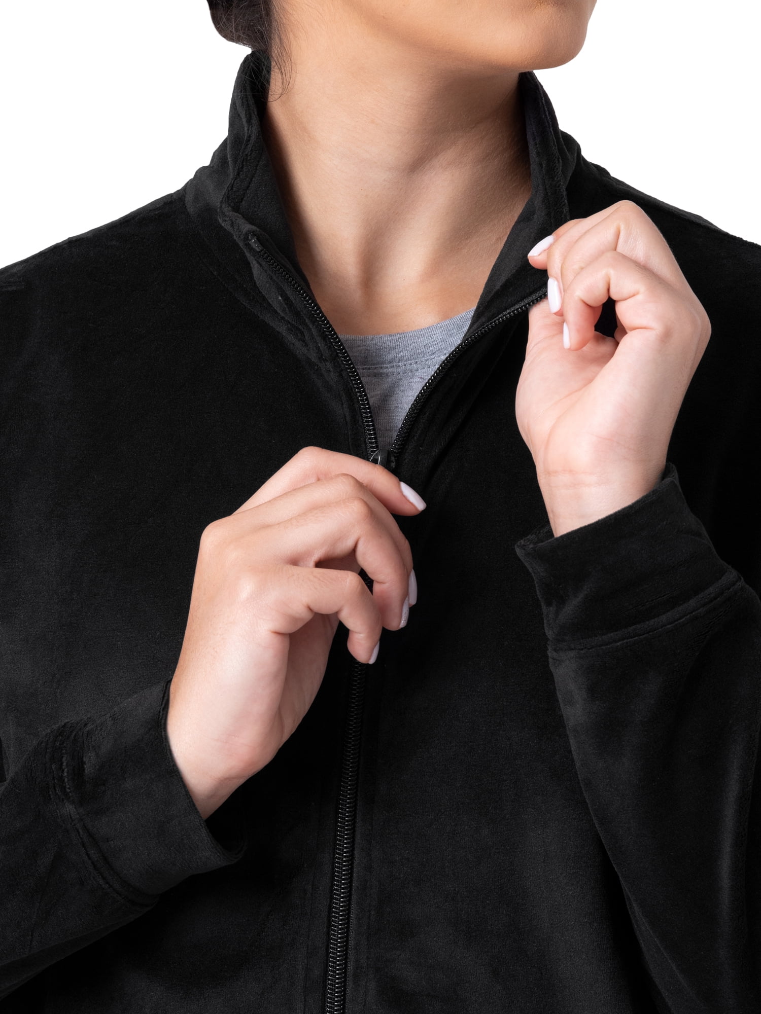 Athletic Works Women's Soft Velour Jacket and Pant Tracksuit, Size S-XXL