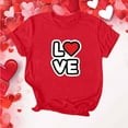 thumbnail image 5 of Edvintorg Womens Summer Tops Trendy 2026 Valentine's Day Short Sleeve Tshirts Shirts Crew Neck T Shirts Fashion Clothing, 5 of 7