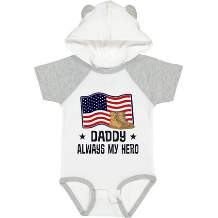 

Inktastic Military Daddy Always My Hero Gift Baby Boy or Baby Girl Bodysuit