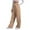 Khaki, variant on Enjoytime Women Pants Solid Color Drawstring High Waisted Straight Leg Joggers Athletic Workout Fall Winter Casual Loose Trousers Gray XXL