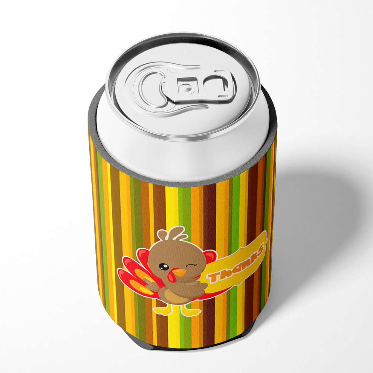 Thanksgiving Turkey Thanks Can or Bottle Hugger
