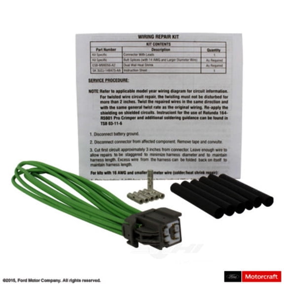 Motorcraft WPT-962 110 Volt Outlet Connector Fits select: 2004-2005,2011-2023 FORD F150