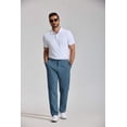 thumbnail image 4 of COOFANDY Mens Chinos Pants Casual Stretch Waist Tapered Trousers Cotton Comfy Pant Golf Pants with Pockets, 4 of 6