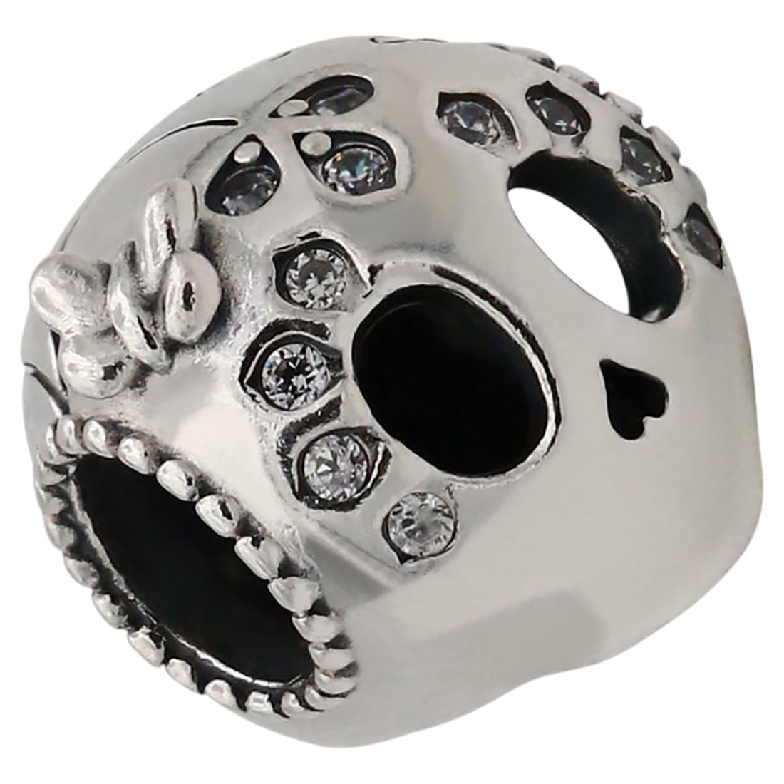 PANDORA Sparkling Skull Charm