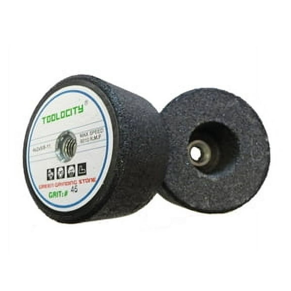 4" Green Grinding Stone 60 Grit W/ 5/8-11 Thread 10 pc box