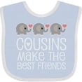 thumbnail image 3 of Inktastic Cousins Make the Best Friends Boys or Girls Baby Bib, 3 of 4