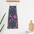 thumbnail image 5 of Naloa 1Pack Adjustable Bib Apron Waterdrop Resistant Cooking Kitchen Aprons for Women Men Chef, Floral Print, 5 of 5