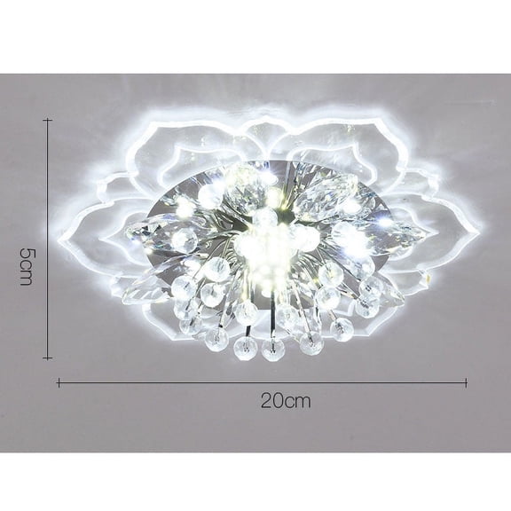20cm 9W Modern Crystal LED Ceiling Light Fixture Hallway Pendant Lamp Chandelier