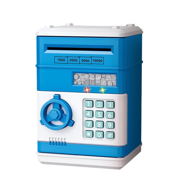 QHUDLV Electronic ATM Piggy Bank – Password Code Safe – Birthday Gift for Kids