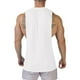 thumbnail image 4 of pstuiky Camiseta sin mangas para hombre, Chaleco deportivo informal sin mangas para hombre, de color liso, para verano, para hacer ejercicio, correr y entrenar Camisas para hombres xxxl, 4 of 5