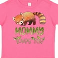 thumbnail image 4 of Inktastic Mommy Loves Me Cute Red Panda Boys or Girls Toddler T-Shirt, 4 of 5