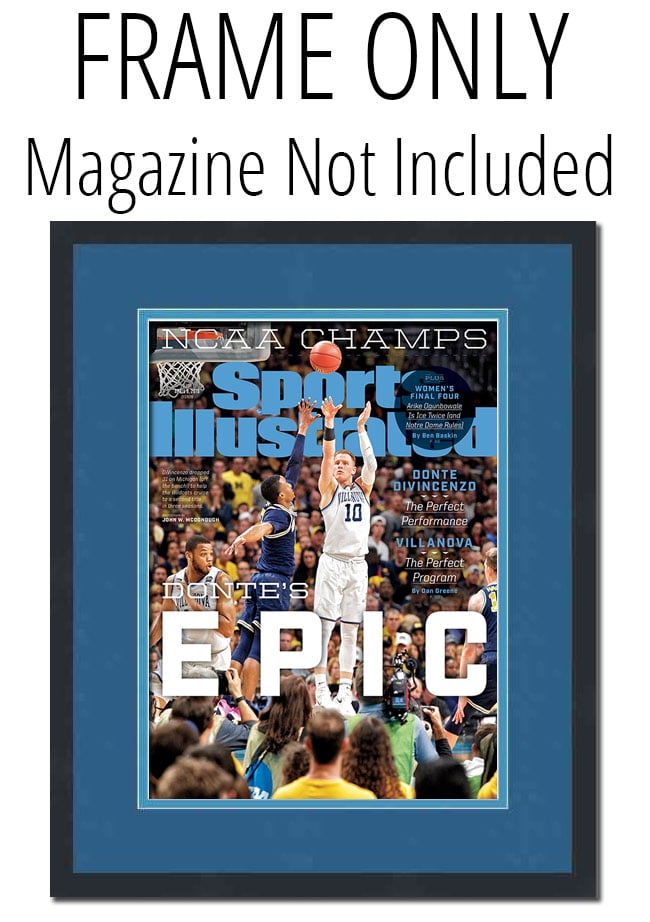 Sports Illustrated Magazine Frame with Villanova Wildcats Colors