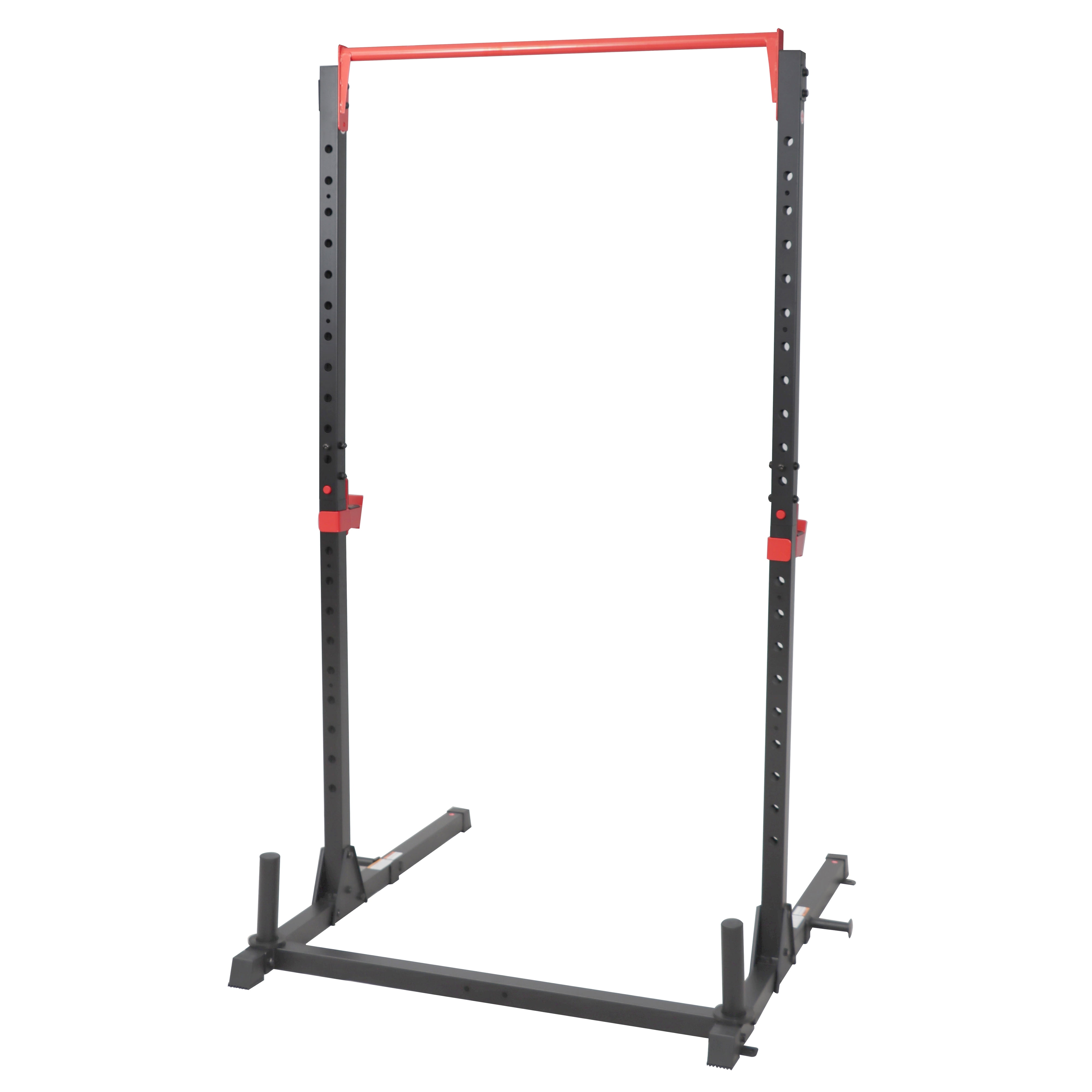 Sunny Health & Fitness Essential 800-lb High Capacity Power Rack Cage with Weight Plate Storage & Adjustable J-Hooks - SF-XF920063
