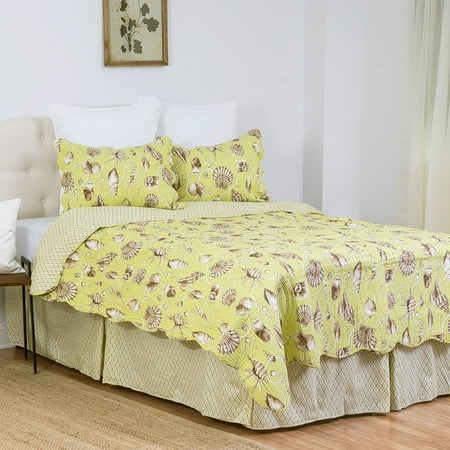 Calypso Shells Full Bed Skirt Drop Length 18 Inches Calypso Shells Full Bed Skirt Drop Length 18 Inches