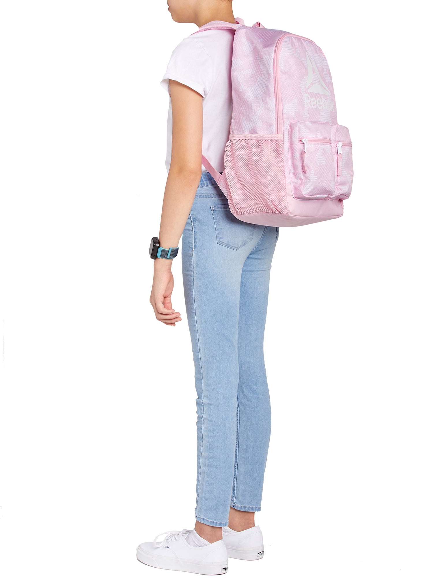 Reebok Childrens Sienna Unisex Laptop Backpack, Rose Camouflage